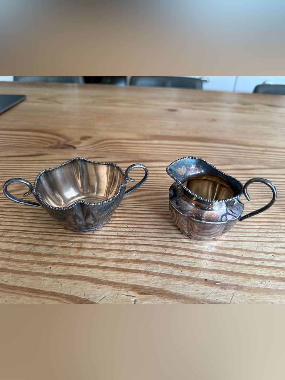 Petite Gorham 2041 Silver Sugar and Creamer